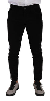 Dolce & Gabbana Black Cotton Stretch Skinny Corduroy Jeans -   -  Dolce & Gabbana.
